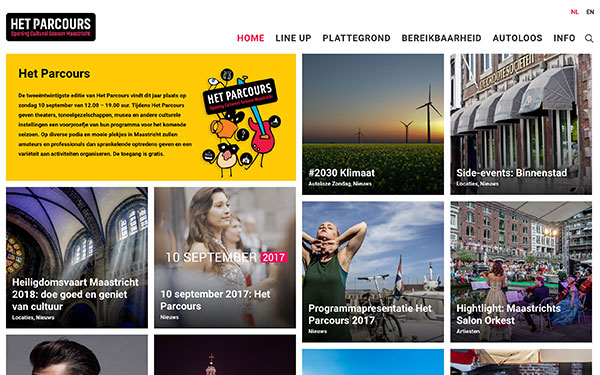 Webdesign Het Parcours Maastricht